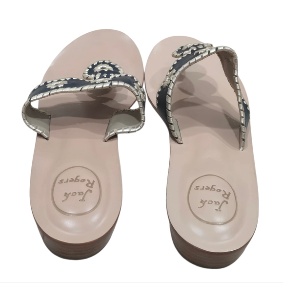 Jack Roger Dark Navy/Gold Sandals - Picture 5 of 10